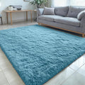 OLANLY 5x8 Machine Washable Large Area Rugs for Living Room, Bedroom, Soft Fluffy Shaggy Bedside Rug, Indoor Floor Carpet for Kids Girls and Boys, Dorms, Nursery, Home Decor Aesthetic, Slate Blue