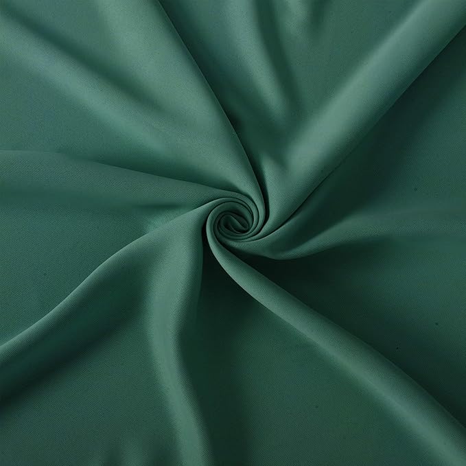 LEMOMO Dark Green Bedroom Blackout Curtains/38 x 54 Inch Long/Set of 2 Curtain Panels/Thermal Insulated Room Darkening Curtains for Bedroom