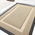 OLANLY Front Door Mat Indoor Outdoor Entrance, Waterproof All-Season, All-Weather Doormat, Sturdy Natural Rubber, Low Profile, Easy Clean Patio Porch Entryway Mat, 29.5x17, Off-White