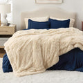Bedsure GentleSoft Fluffy Beige King Size Blanket for Bed, Thick Soft Sherpa Faux Fur Fleece Bedding Fuzzy Plush Winter Warm Heavy Big Large King Blanket, Cozy Beige Gifts for Men Women, 108x90