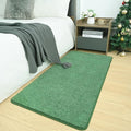 AROGAN Small Washable Area Rugs for Bedroom, 2×4 Runner Rug with Memory Foam for Hallway, Non Slip Fluffy Carpet Indoor Rug Runner for Kitchen, Bedside, Entryway Bathroom Home Decor, Matte Green