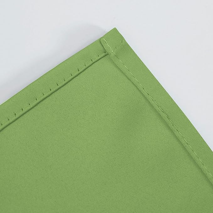 LEMOMO Light Green Blackout Curtains 38 x 54 Inch Length/Set of 2 Curtain Panels/Thermal Insulated Room Darkening Blackout Curtains for Bedroom
