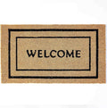 KANKUN Coco Coir Door Mat with Heavy Duty Backing, Welcome Doormat (17" x 30"), Doormat Entrance (Double Box)