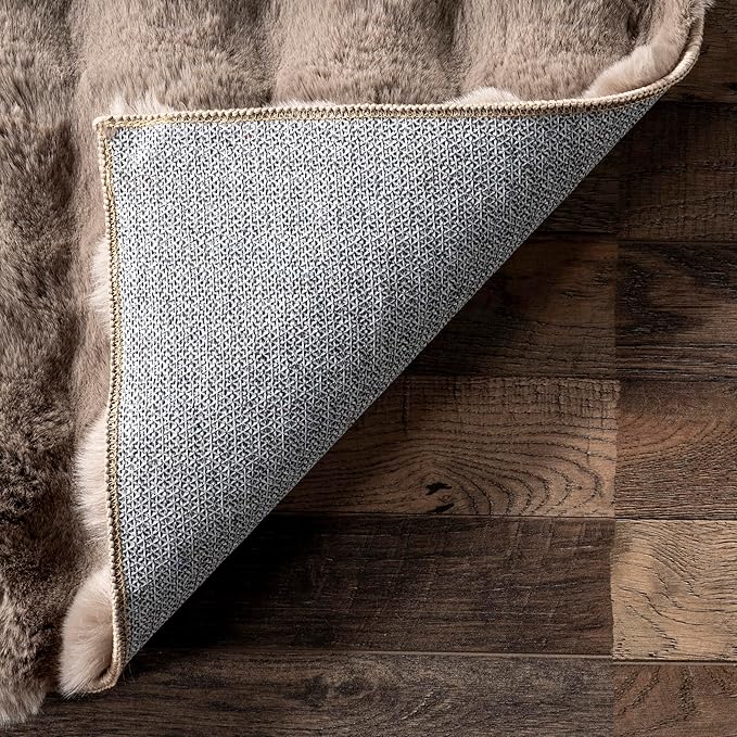 nuLOOM 2' x 8' Cozy Plush SuperiorWash Area Rug, Machine Washable, Non-Slip, Soft Fluffy Shag Carpet for Living Room Bedroom Kids Room Nursery Home Decor, Jeni Taupe