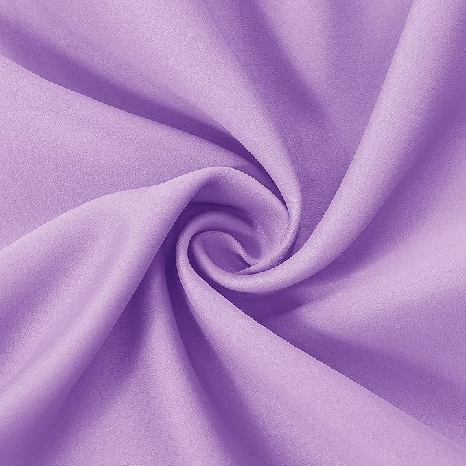 LEMOMO Lavender Thermal Blackout Curtains/42 x 72 Inch/Set of 2 Panels Room Darkening Curtains for Bedroom