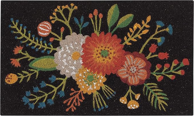 Now Designs Goldenbloom Doormat - Durable, Stylish Entryway Mat for Home and Garden