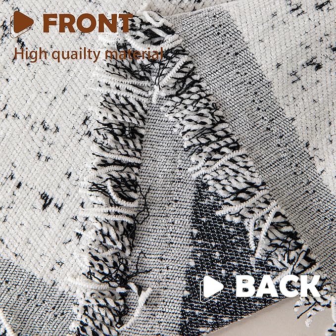 Couch Cover for Dogs, Boho Sofa Covers for 3 Cushion Couch, Chenille Slipcover for Pets Washable, L-Shape Sectional Couch Loveseat Cover Soft Throw Blankets with Tassels(91x118,Speckled Grey)